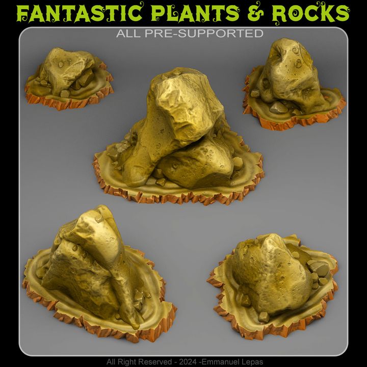 Sand Rocks — creator render; models supplied unpainted