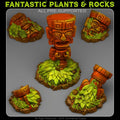Cursed Jungle Totems — creator render; models supplied unpainted