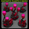 Underdark Crystal Lights — creator render; models supplied unpainted