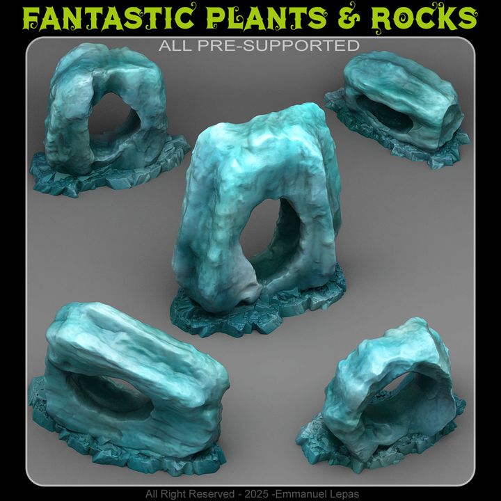 Ice Hole Rocks — creator render; models supplied unpainted