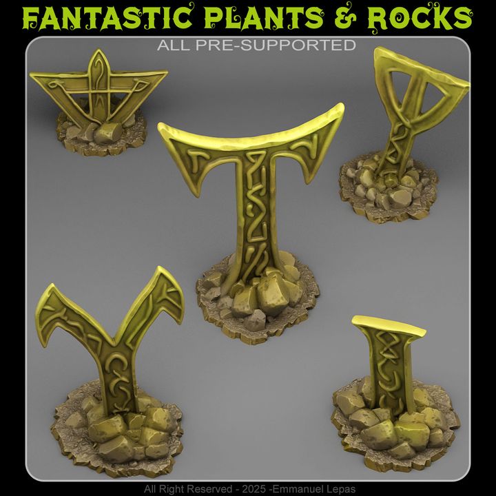 Mysterious Cursed Cross — creator render; models supplied unpainted