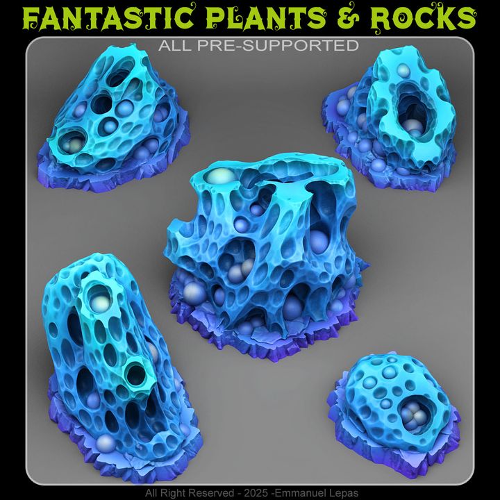 Alien Spider Nests — creator render; models supplied unpainted