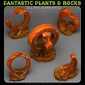 Mystical Martian Rings — creator render; models supplied unpainted