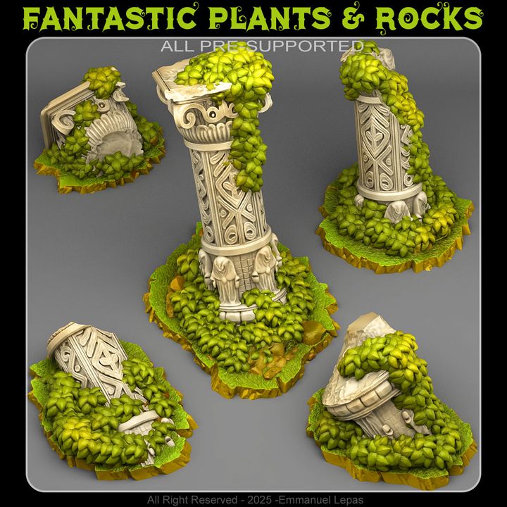 Ancient Ruins — creator render; models supplied unpainted
