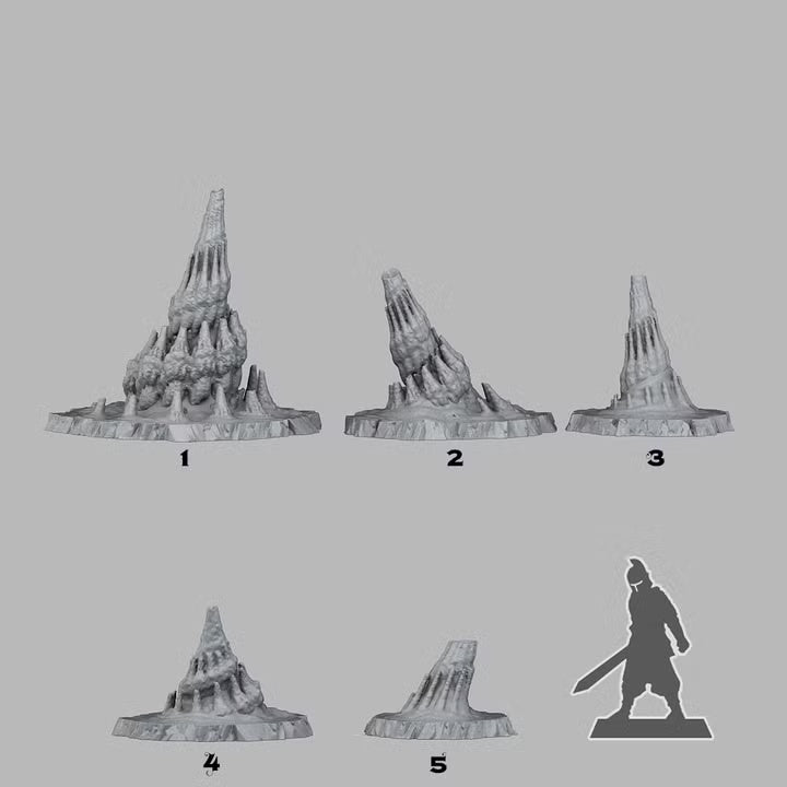 Buried Elder Things Dwellings — creator scale reference; reference figure not included