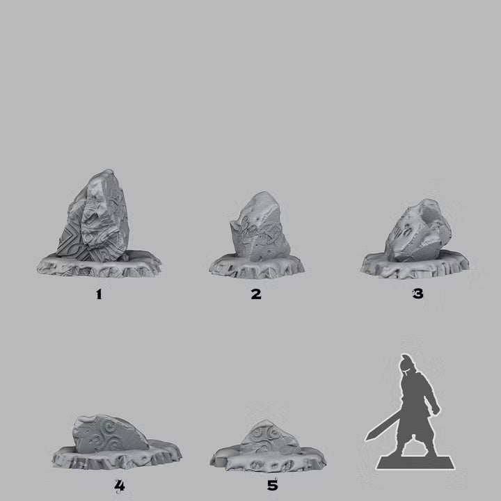 Celtic Snow Stones — creator scale reference; reference figure not included