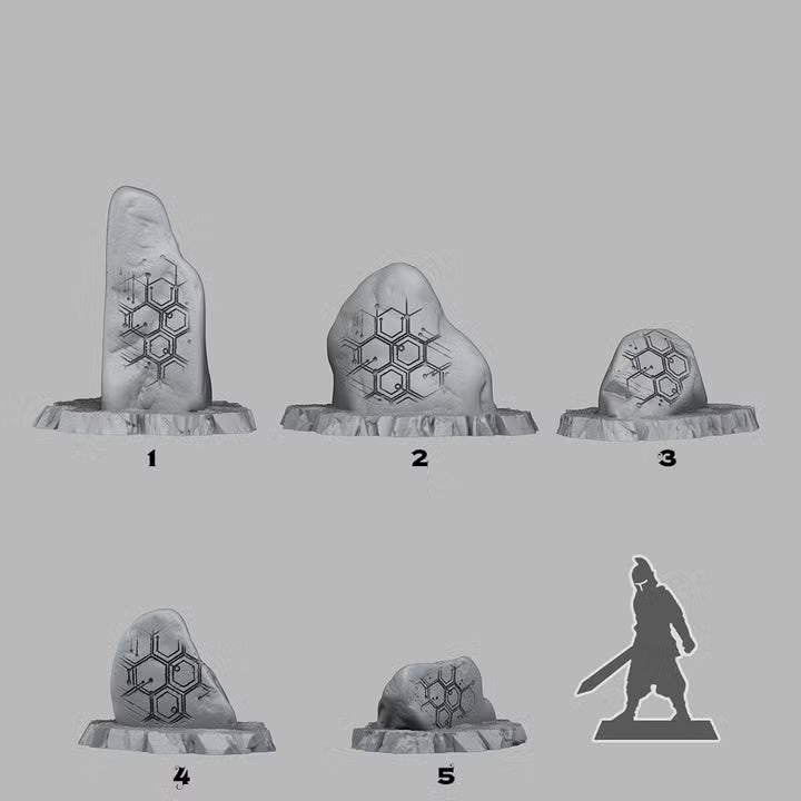 Cybernetic Stones — creator scale reference; reference figure not included