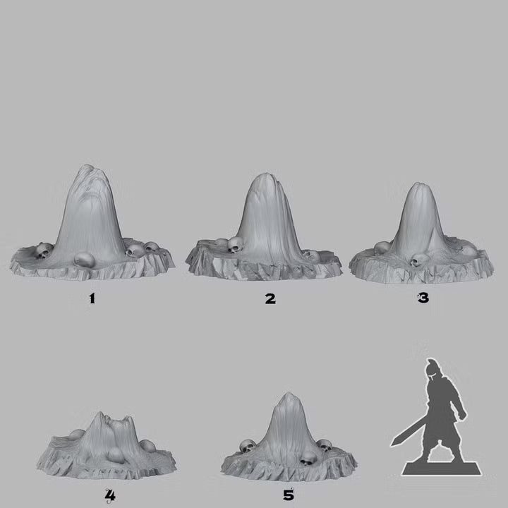 Deadly Lava Stones — creator scale reference; reference figure not included