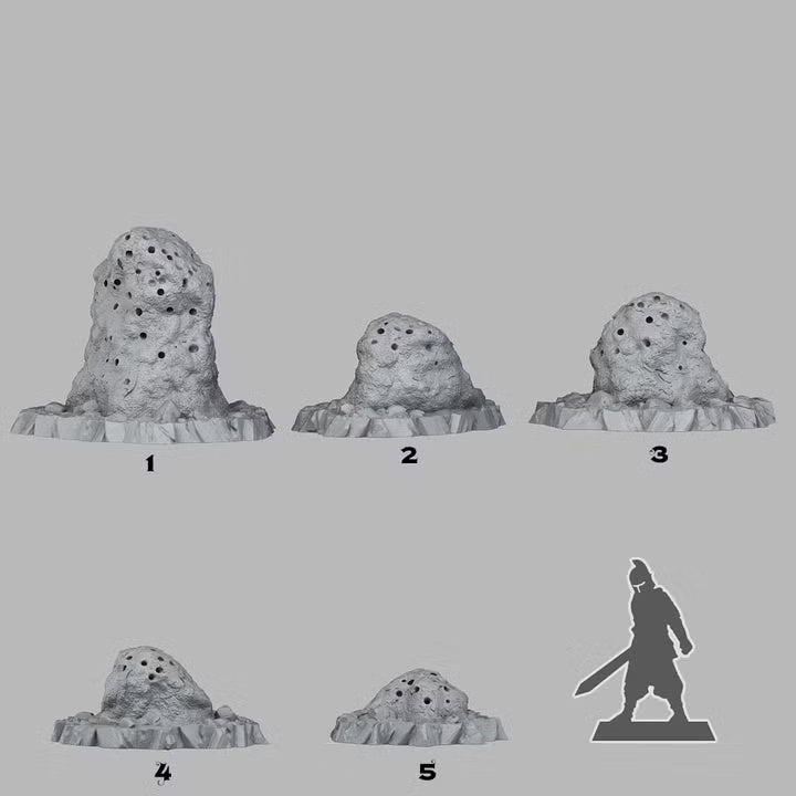 Giant Anthills — creator scale reference; reference figure not included