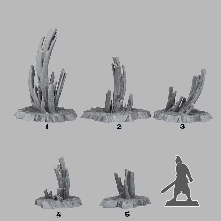 Martian Stalagmites — creator scale reference; reference figure not included