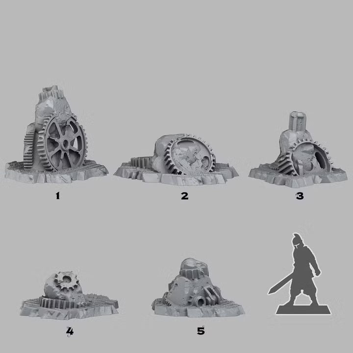 Steampunk Stones — creator scale reference; reference figure not included