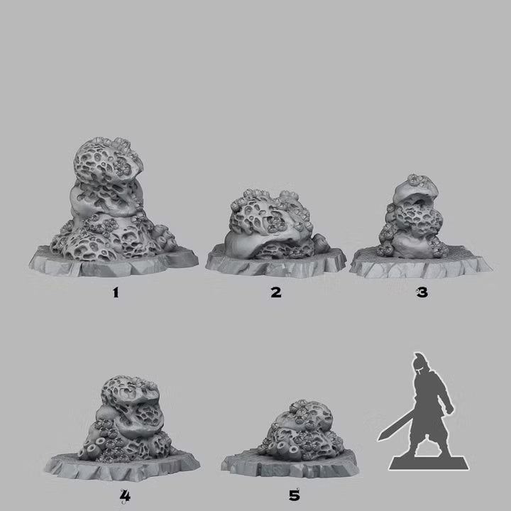 Underwater Sponge Rocks — creator scale reference; reference figure not included