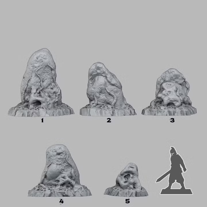 War Of The Worlds Stones — creator scale reference; reference figure not included