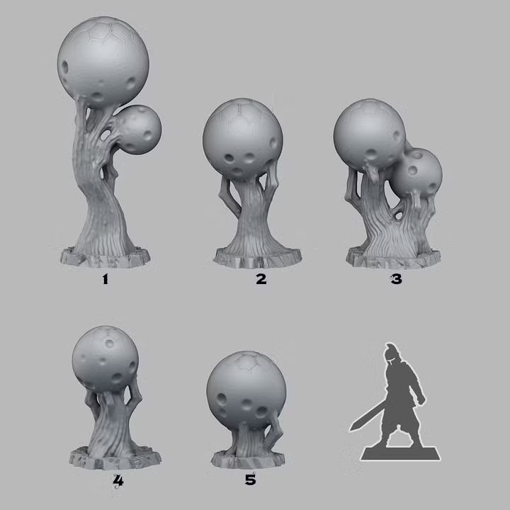 Alien Eggs Plants — creator scale reference; reference figure not included