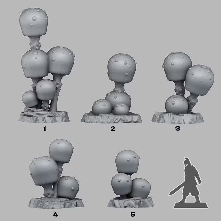 Candy Mushrooms — creator scale reference; reference figure not included