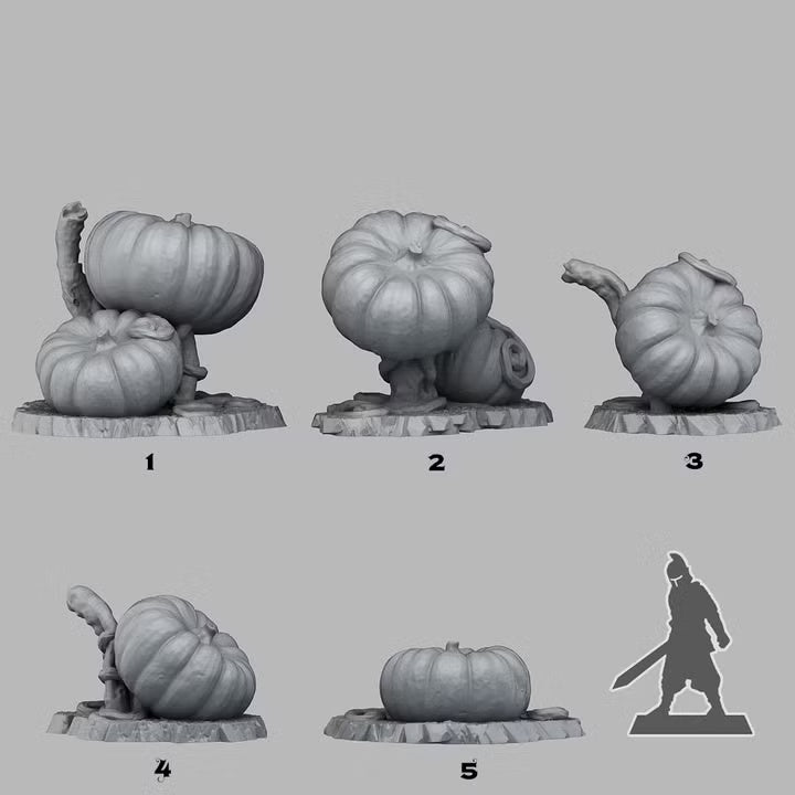 Giant Pumpkins — creator scale reference; reference figure not included
