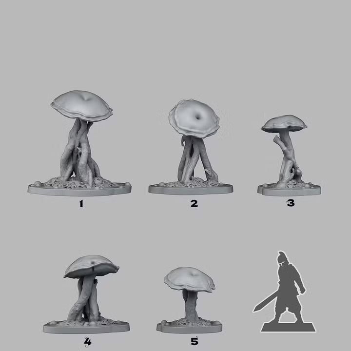 Poisonous Swamp Mushrooms — creator scale reference; reference figure not included