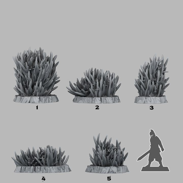 Prickly Tall Grass — creator scale reference; reference figure not included