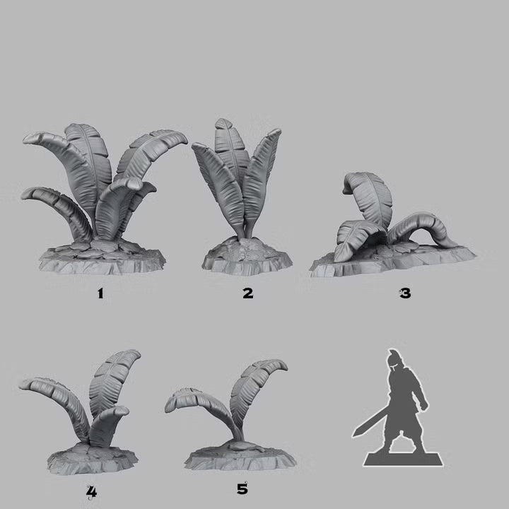 Tropical Leaves — creator scale reference; reference figure not included