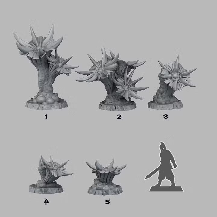 Venomous Flowers — creator scale reference; reference figure not included