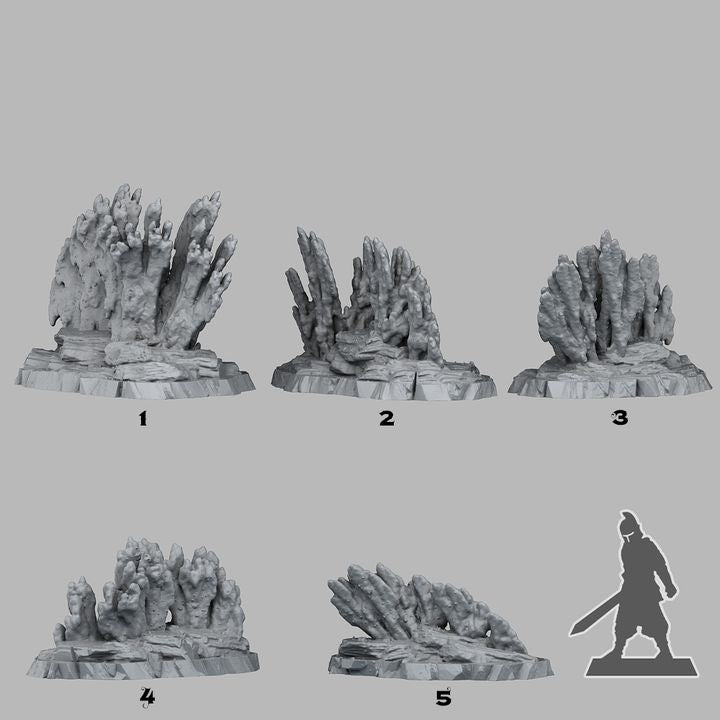 Venusian Corals — creator scale reference; reference figure not included