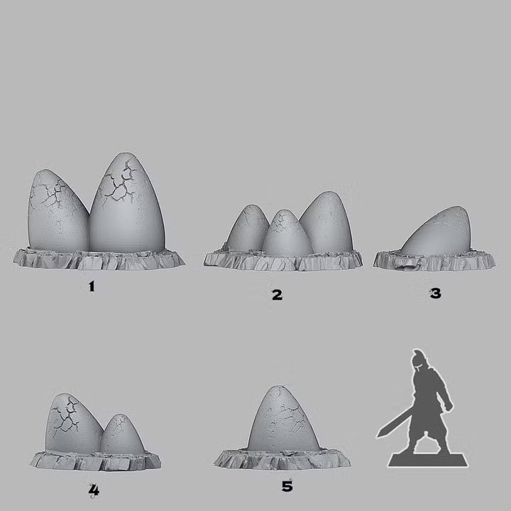 Magical Eggs — creator scale reference; reference figure not included