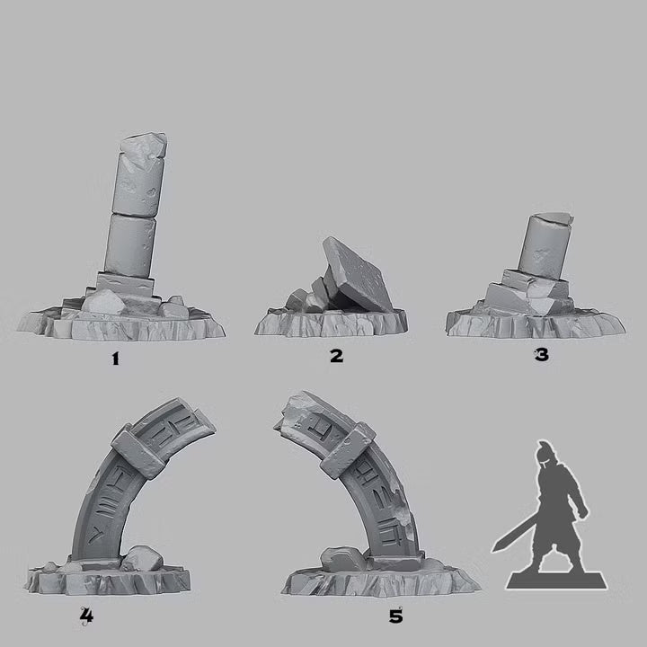 Stargate Ruins — creator scale reference; reference figure not included