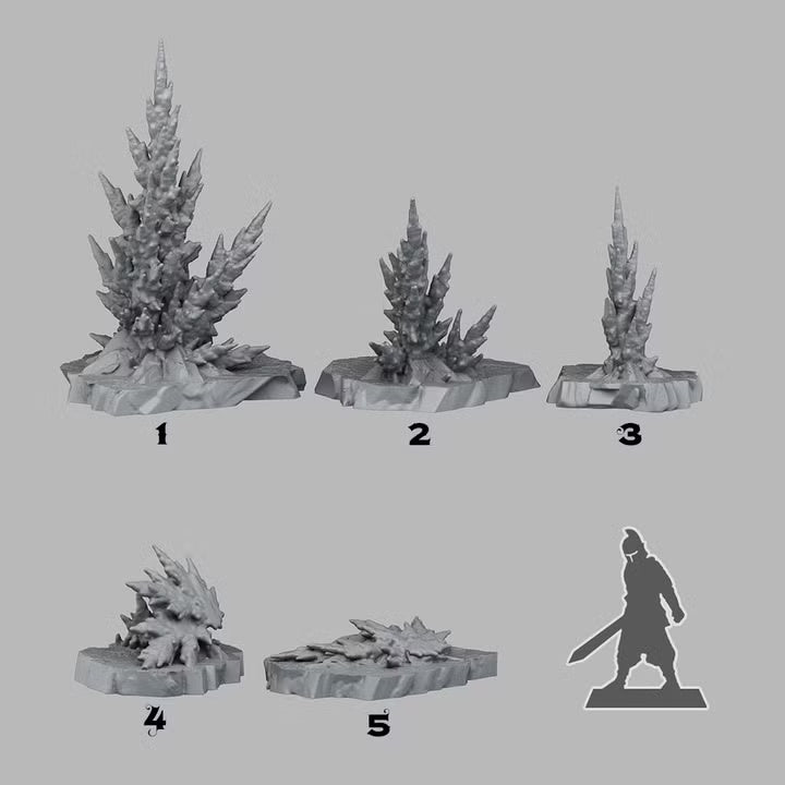 Ancient Desert Baryte — creator scale reference; reference figure not included