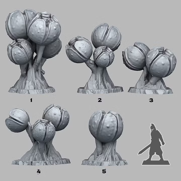 Insanity Spore Pods — creator scale reference; reference figure not included