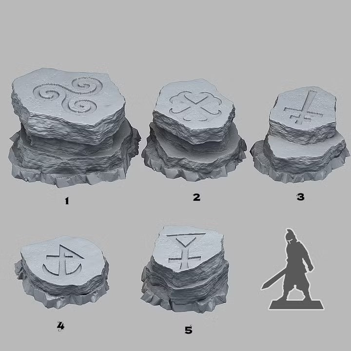 Gaelic Stones — creator scale reference; reference figure not included