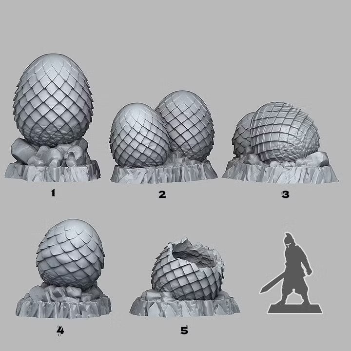 Abandoned Dragons Eggs — creator scale reference; reference figure not included