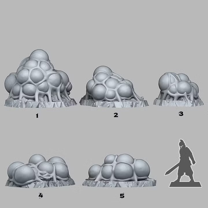 Ice Spider Eggs — creator scale reference; reference figure not included