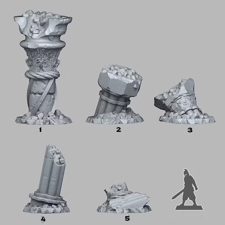 Ancient Greek Ruins — creator scale reference; reference figure not included