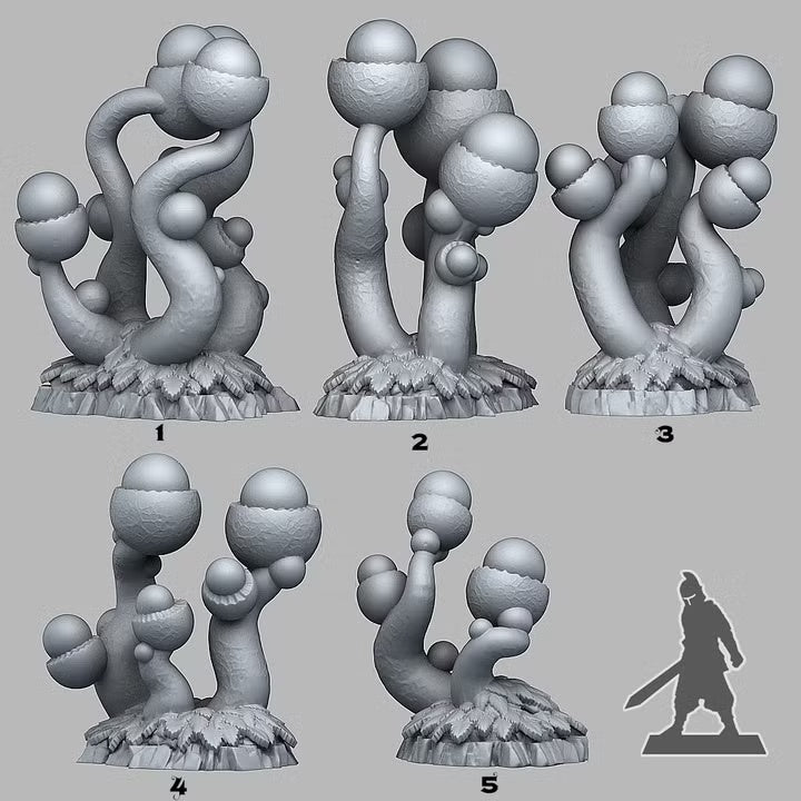 Tentacle Acorn Plants — creator scale reference; reference figure not included