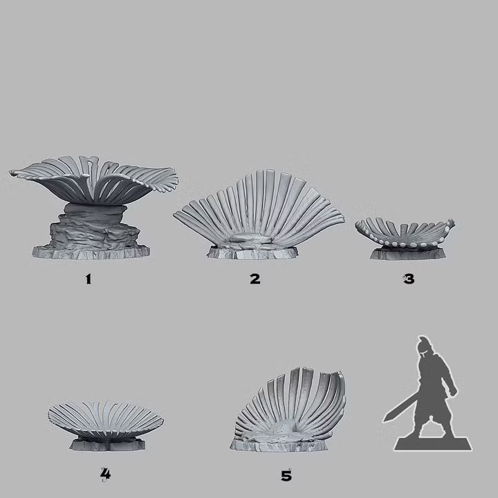 Seafan Coral — creator scale reference; reference figure not included