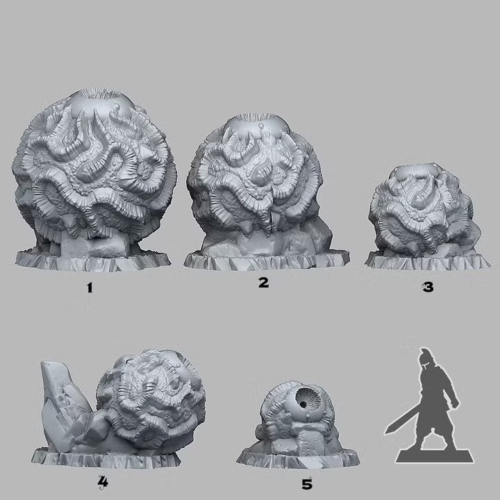 Dark Observer Stones — creator scale reference; reference figure not included