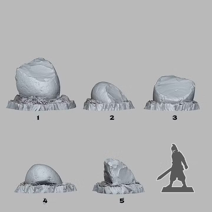 Blue Magic Flints — creator scale reference; reference figure not included