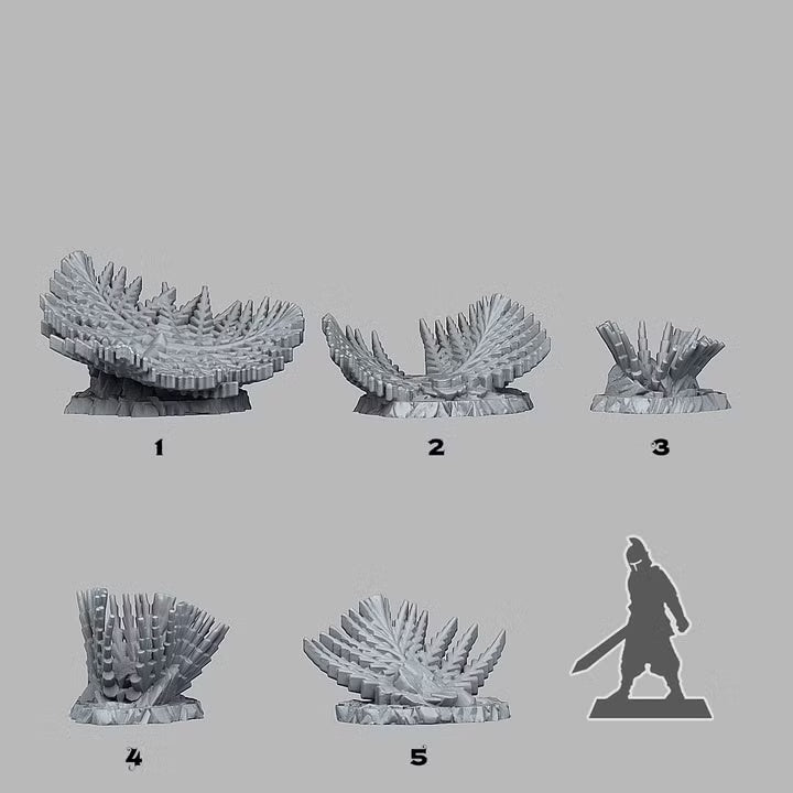 Giant Snowflake Plants — creator scale reference; reference figure not included