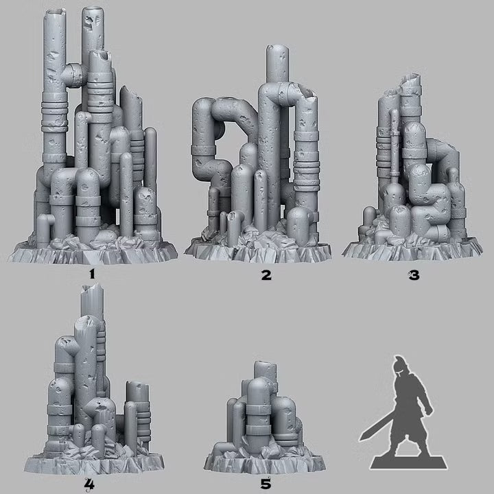 Neglected Martian Pipeworks — creator scale reference; reference figure not included