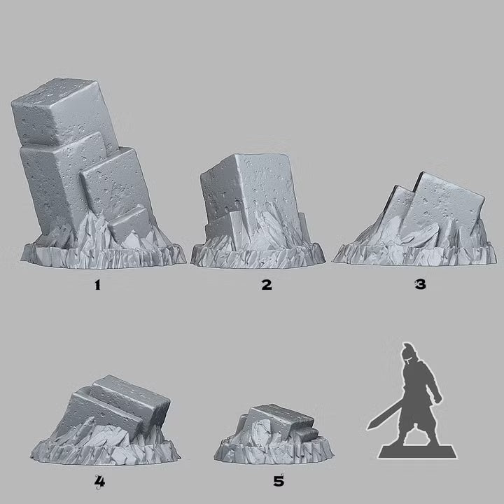 Sugarcube Pillars — creator scale reference; reference figure not included