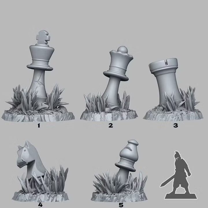 Red Queen'S Chess — creator scale reference; reference figure not included