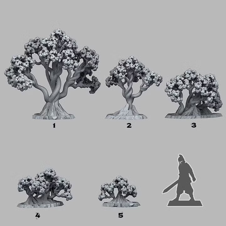 Bonsai Cherry Trees — creator scale reference; reference figure not included