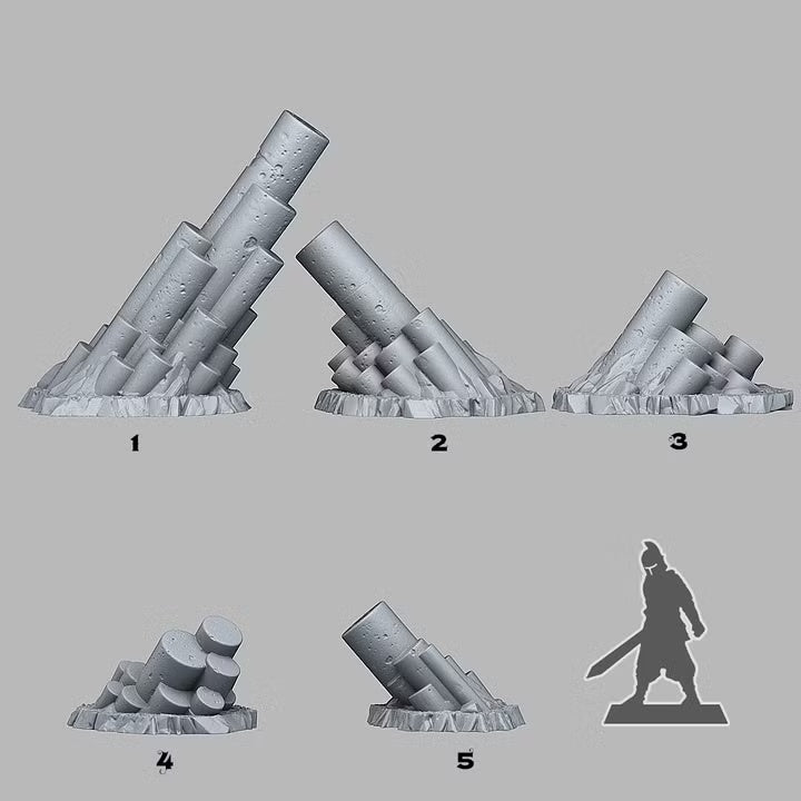 Pillar Basalt — creator scale reference; reference figure not included