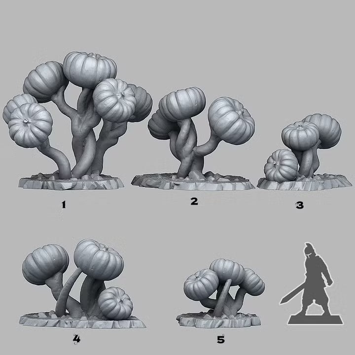 Dark Pumpkin Trees — creator scale reference; reference figure not included