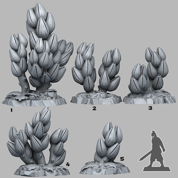 Tropical Flowers — creator scale reference; reference figure not included