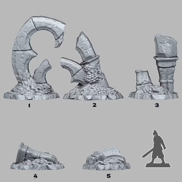 Gothic Ruins — creator scale reference; reference figure not included