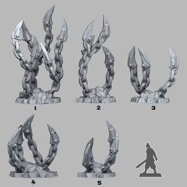 Demoniac Underdark Chains — creator scale reference; reference figure not included