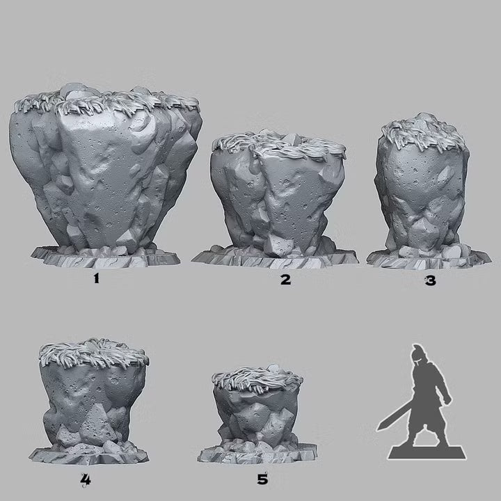 Fantasy Lost Rocks — creator scale reference; reference figure not included