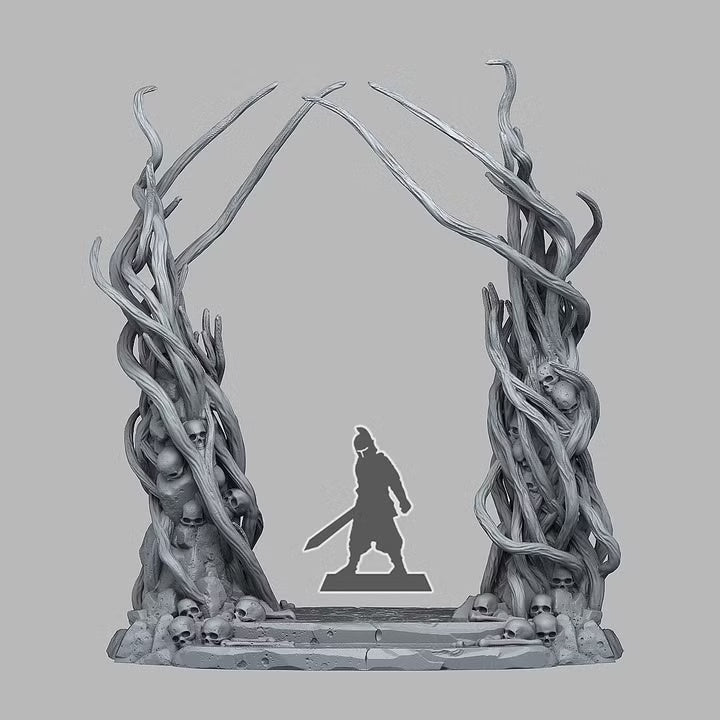 Dark Forest Portal With Its Skulls Effect — creator scale reference; reference figure not included