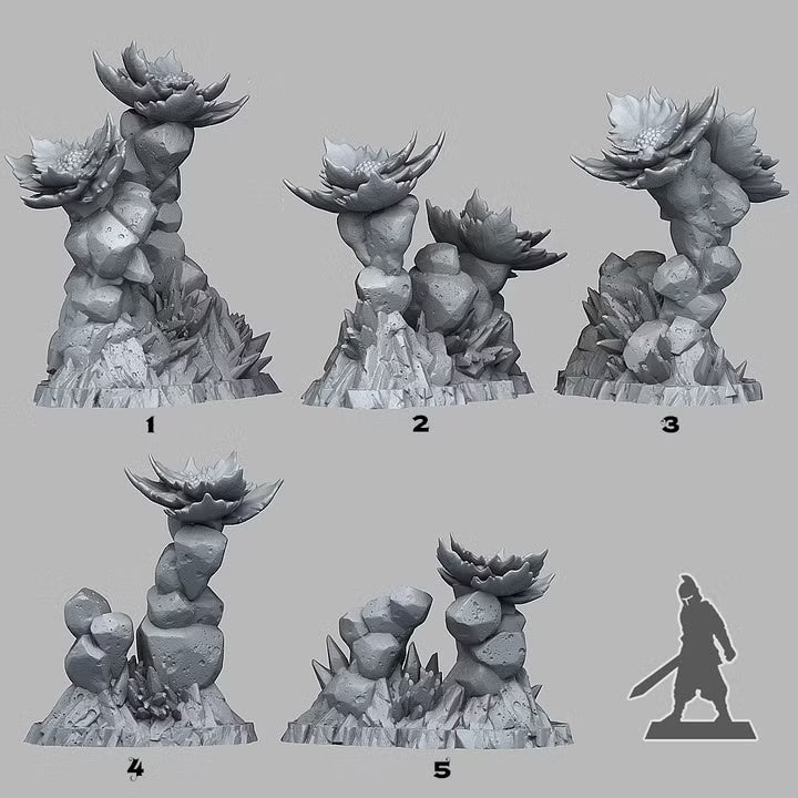 Frozen Flowers — creator scale reference; reference figure not included